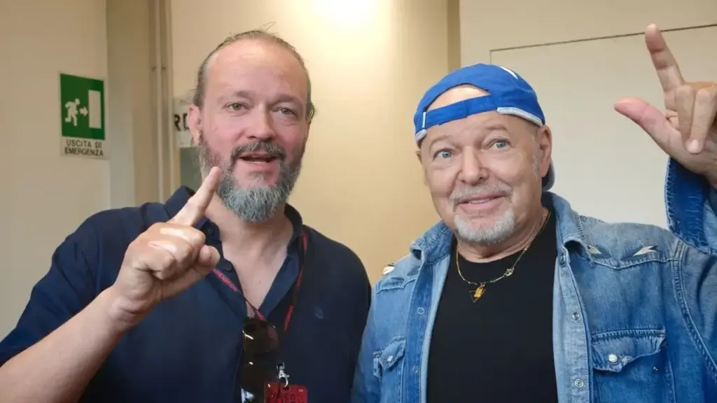 Mayor Alan Fabbri with Vasco Rossi