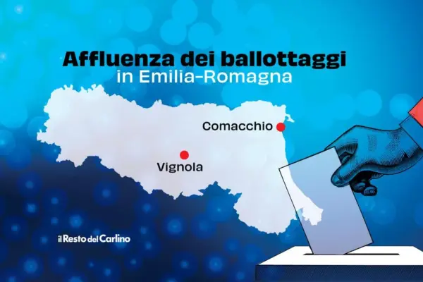 Live turnout in Comacchio and Vignola. At 12 PM: 11,33% and 14,54%. The runoffs for mayor in Emil