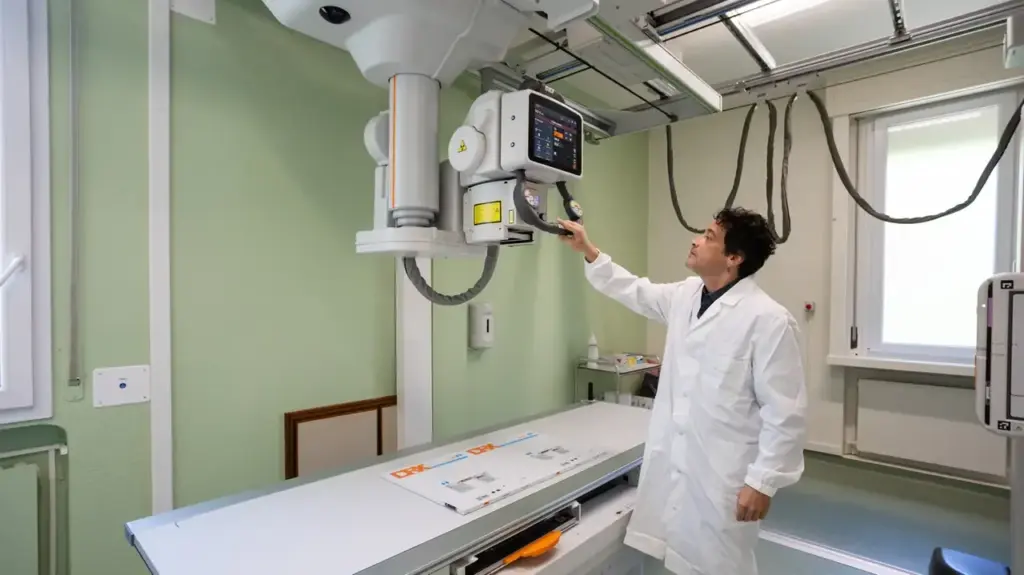 Radiology inside the Community House in via Mengoli which hosts an AFT