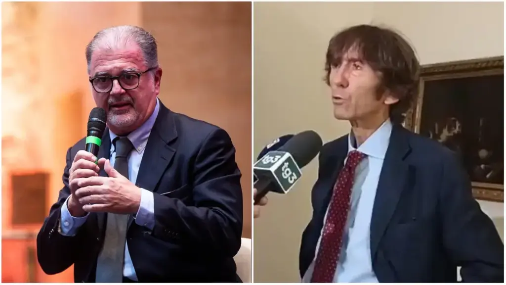 Fabio Anselmo e Gabriele Bordoni, avvocati dei familiari e dei poliziotti
