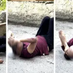 Fakir's video before the police intervention: lying on the ground, disconnected phrases. "You must stay calm