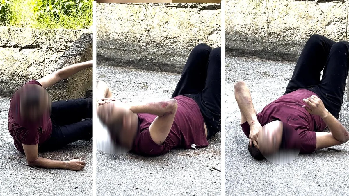 Fakir's video before the police intervention: lying on the ground, disconnected phrases. "You must stay calm