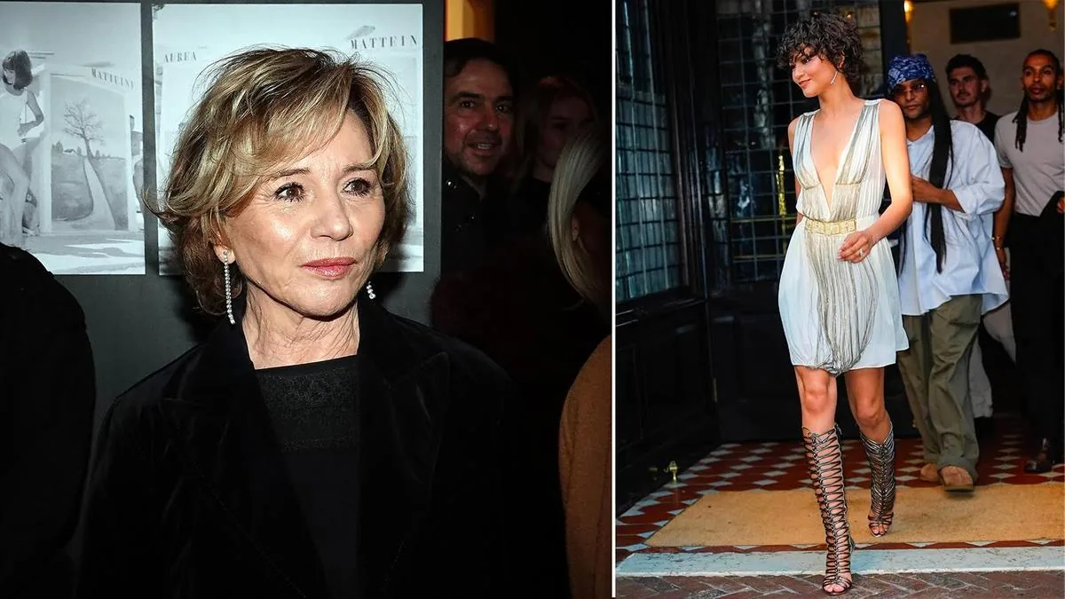 Zendaya wears a dress by Alberta Ferretti at the presentation of Christopher Nolan's Odissey