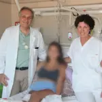 Operated on at 17 months for a tumor, the girl who learned to walk with a prosthesis returns to Rizzoli