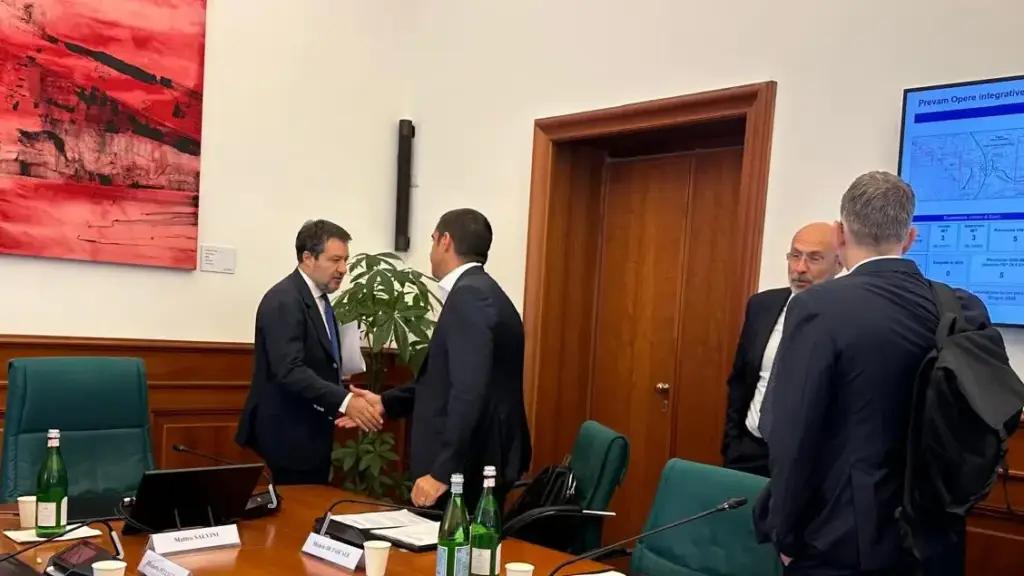 At the meeting with Minister Matteo Salvini, Mayor Matteo Lepore and Councillor Michele Campaniello were also present