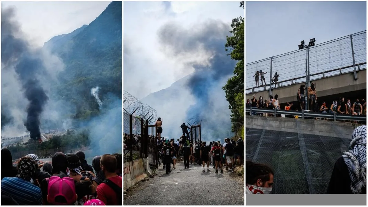 No Tav Guerrilla: 60 injured among law enforcement, 4 vehicles set on fire. Mattarella calls Piantedosi. Meloni: “Whoever throws paper bombs attacks the State”