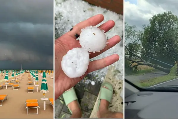 Live bad weather, strong thunderstorms and hail today over the region: train chaos. Orange alert in Emilia Romagna