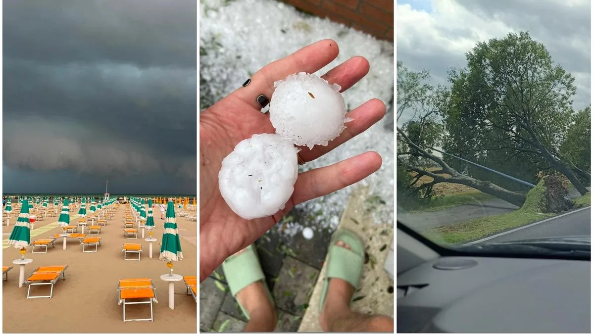 Live bad weather, strong thunderstorms and hail today over the region: train chaos. Orange alert in Emilia Romagna