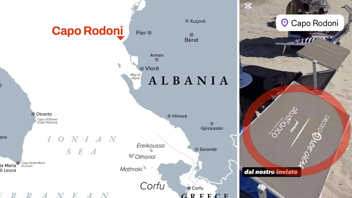 The 350 sunbeds stolen from the pool in Reggio ‘resurface’ in a resort in Albania: and the post goes viral
