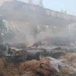 Terrifying fire on the A1, hay truck ablaze: several hours of traffic jam