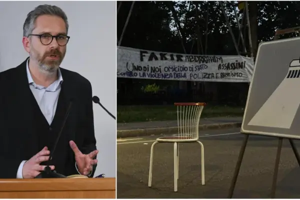 The square for Fakir and Lepore's invitation, the 'no' front: "The mayor must not exploit"