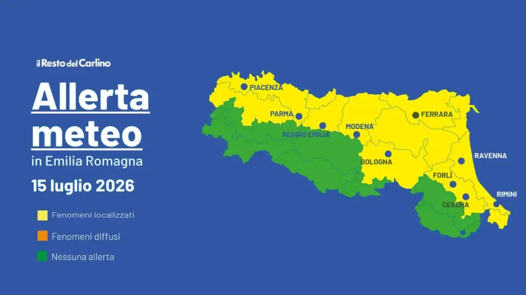 Allerta meteo per temporali e caldo di Arpa Emilia-Romagna