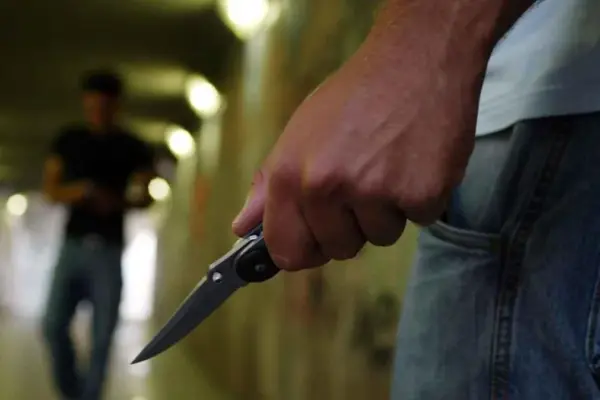 Knife alarm among young people, kids armed at 13 years old and blades hidden in backpacks