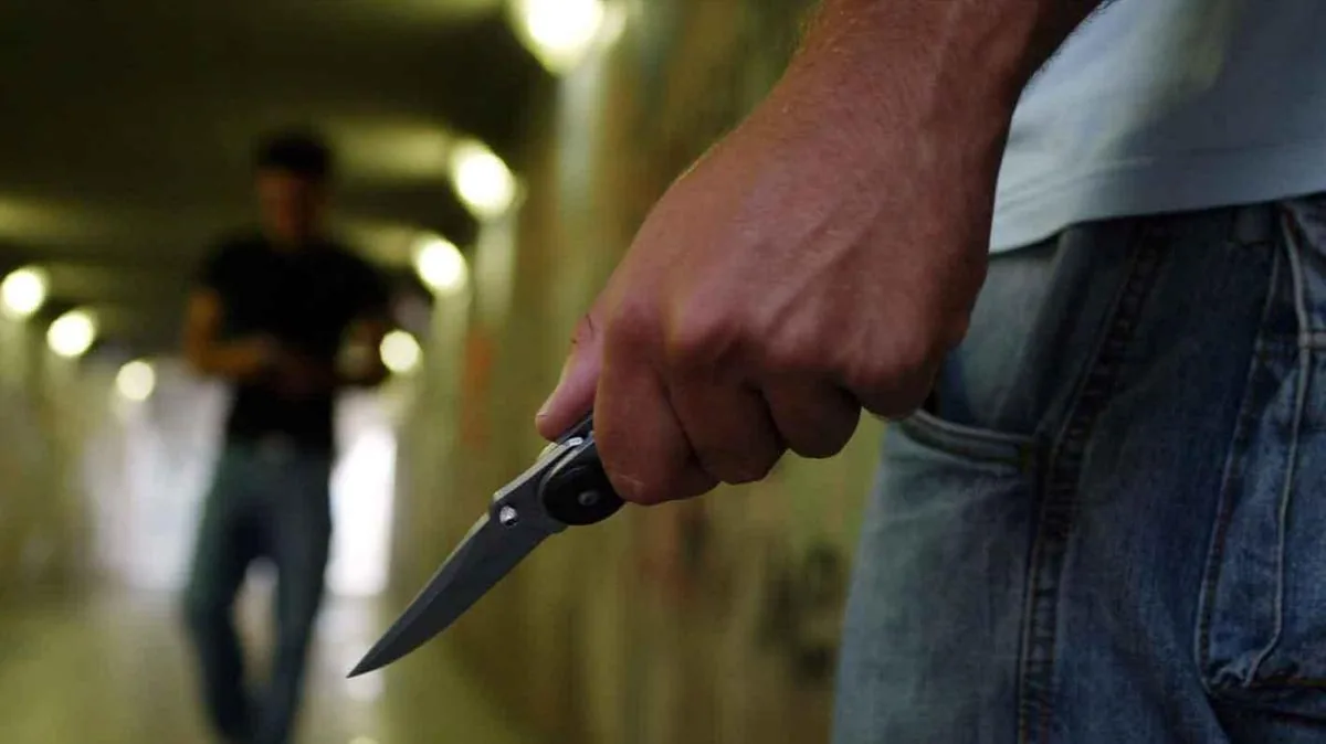 Knife alarm among young people, kids armed at 13 years old and blades hidden in backpacks