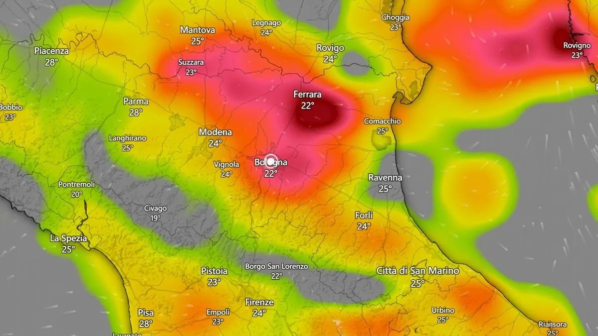 “Thunderstorms in 2 phases and strong wind gusts”: total weather alert triggered in Emilia-Romagna