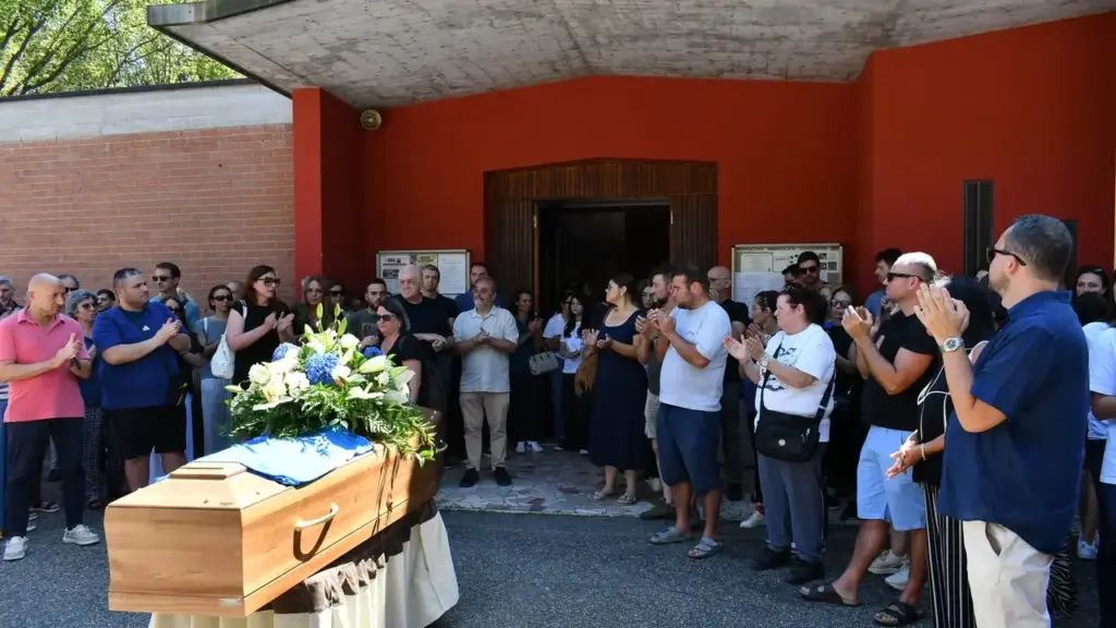 Farewell to Alessandro Magnani, who died last July 14, after the accident in the countryside of Bassa Reggiana with Paolo Belli's bicycle (Artioli)