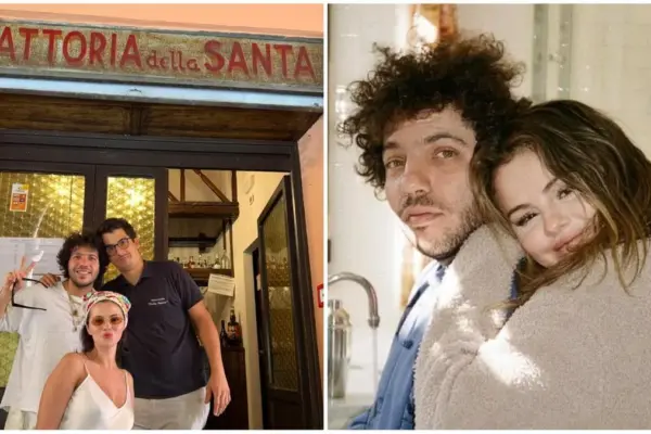 Selena Gomez and Benny Blanco are in Bologna: lunch at Trattoria della Santa