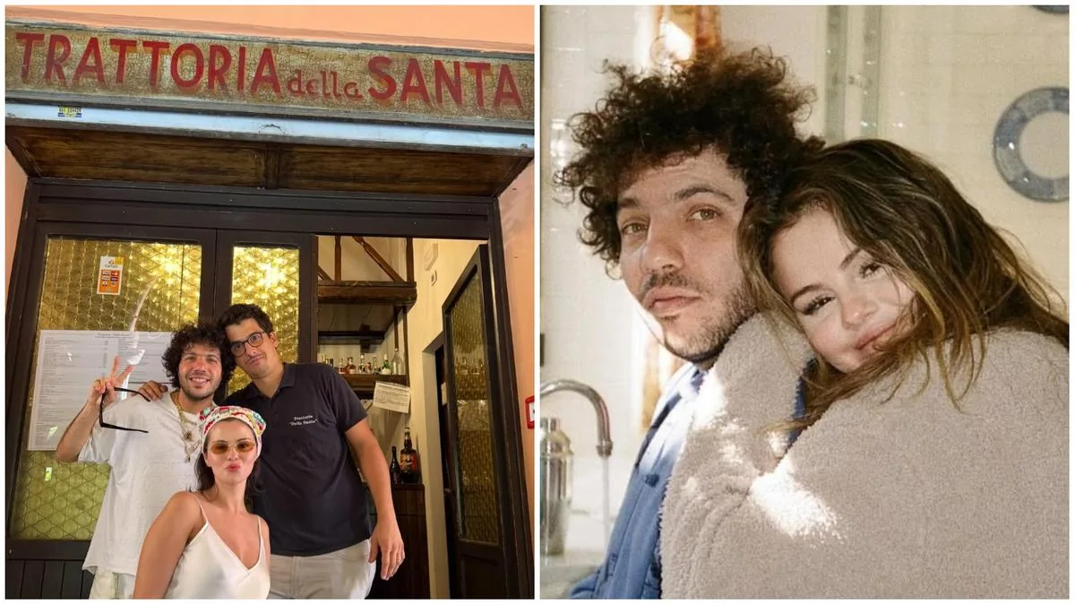 Selena Gomez and Benny Blanco are in Bologna: lunch at Trattoria della Santa