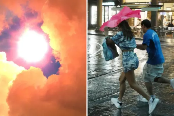Strong storms after the heat peak: cold air from Scandinavia against the heat dome, the areas at r
