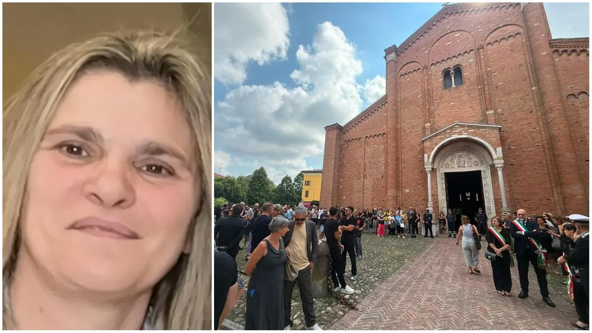 Victim of the attack, Monica's funeral: flags at half-mast and shutters down
