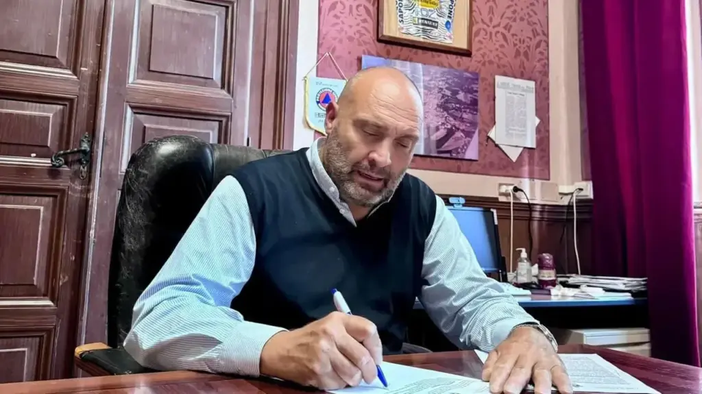 Luca Paolorossi, mayor of Filottrano