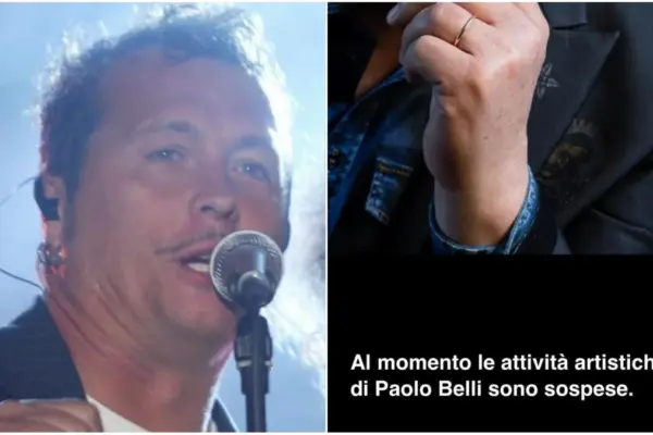Paolo Belli stops the music on the day of Alessandro's funeral: “All artistic activity suspended”