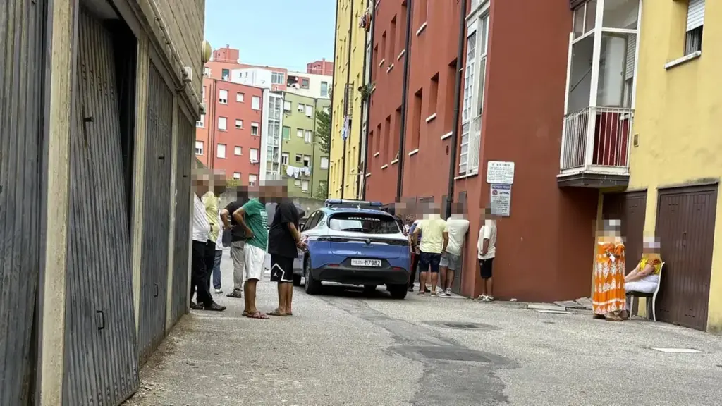 The police at the place where the tragedy occurred
