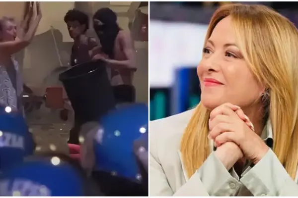 Francesca tries to stop the violent, also praised by Meloni: “I did it for Bologna. Guys, no more clashes