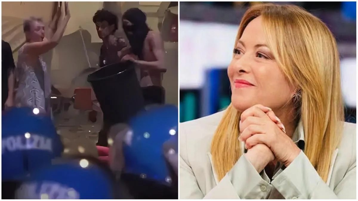 Francesca tries to stop the violent, also praised by Meloni: “I did it for Bologna. Guys, no more clashes