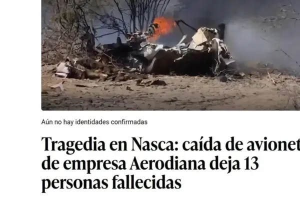 Plane crash in Peru, 7 Italians dead: tourist aircraft crashes in Nazca, then the crash and fire