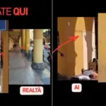 Porticos with homeless people and garbage on social media: but the photo is made with AI. The complaint: "Fake degradation, enough denial
