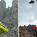 Two young hikers rescued after being caught in a thunderstorm with lightning: one was hypothermic