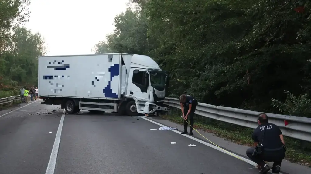 The investigations at the accident site (photo Zani)