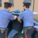 "Too much noise with the scooters." Hits a 16-year-old with a rolling pin and throws scissors at another