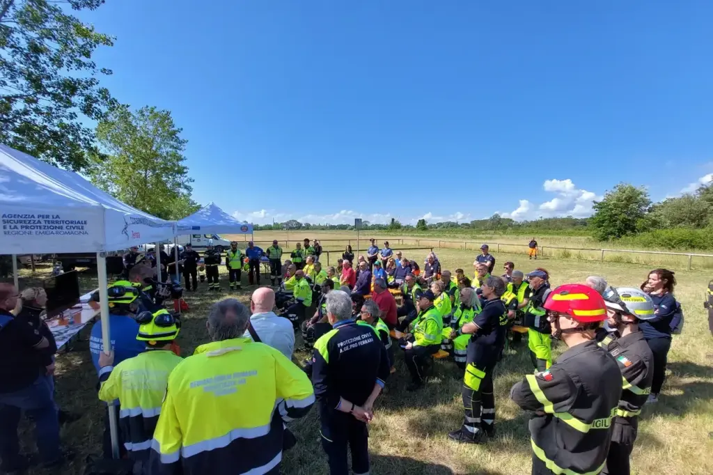 The Civil Protection of Emilia-Romagna during an exercise