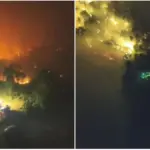 Lightning starts the fire and 100 hectares burn: three families and 36 scouts in camp evacuated