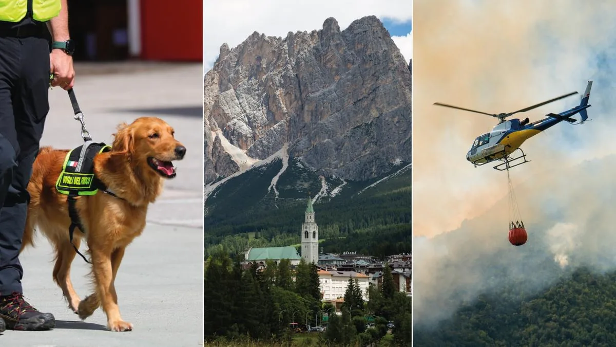 The last call to his wife and he disappears: hours of anxiety for a hiker in the Dolomites, searches with helicopter