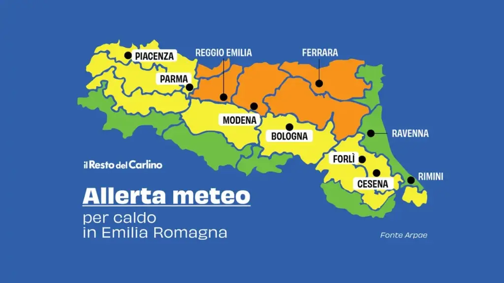 Orange alert for heat in Emilia Romagna