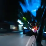 Ignores the stop sign and takes off in a wild escape through the nightlife venues, arrest made under the new Code of the