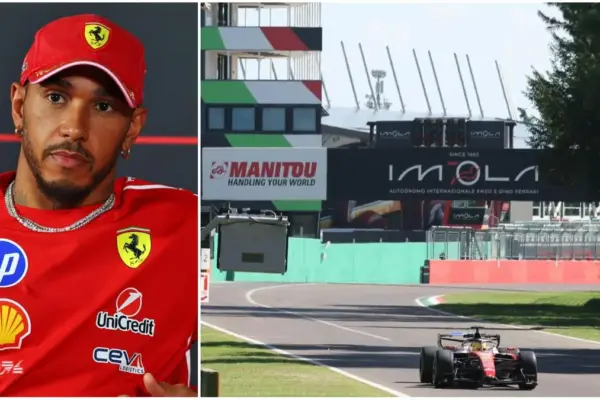 Ferrari spins at Imola, the video of Hamilton at the wheel: many curious onlookers in the circuit area