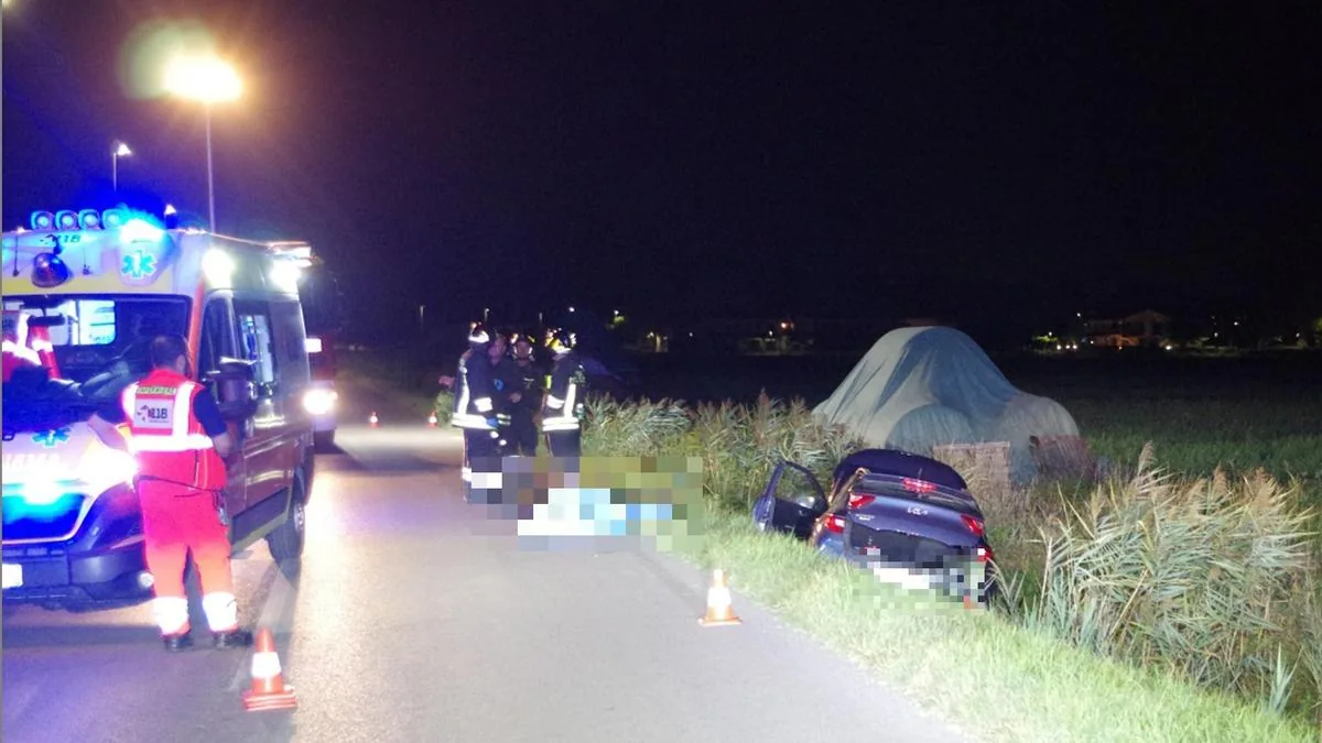 Gianluca dead in the accident: he has a sudden illness while driving, collapses onto his wife and the car goes off the road