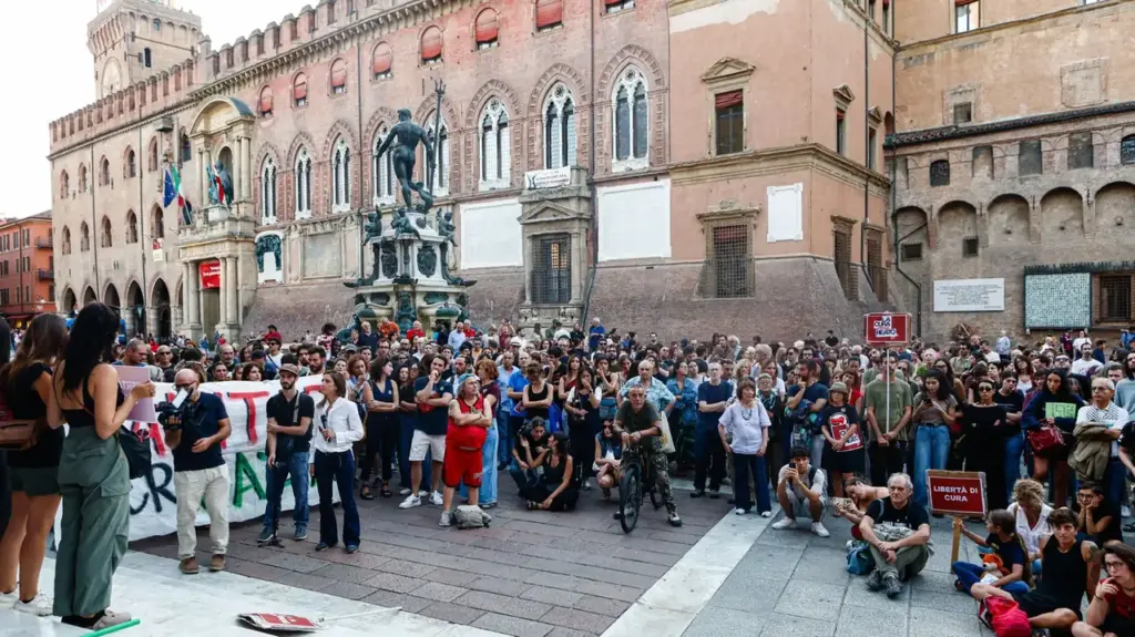 About 300 people participated in the demonstration