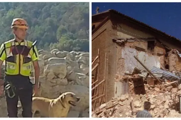 Farewell to Marley, the hero dog of the 2016 earthquake and the collapse of the Morandi bridge in Genoa