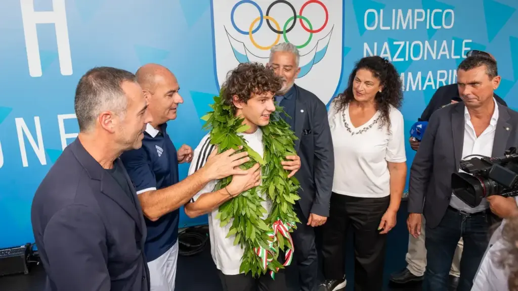 San Marino sport in fiera guest Kimi Antonelli Ph©FPF/Filippo Pruccoli