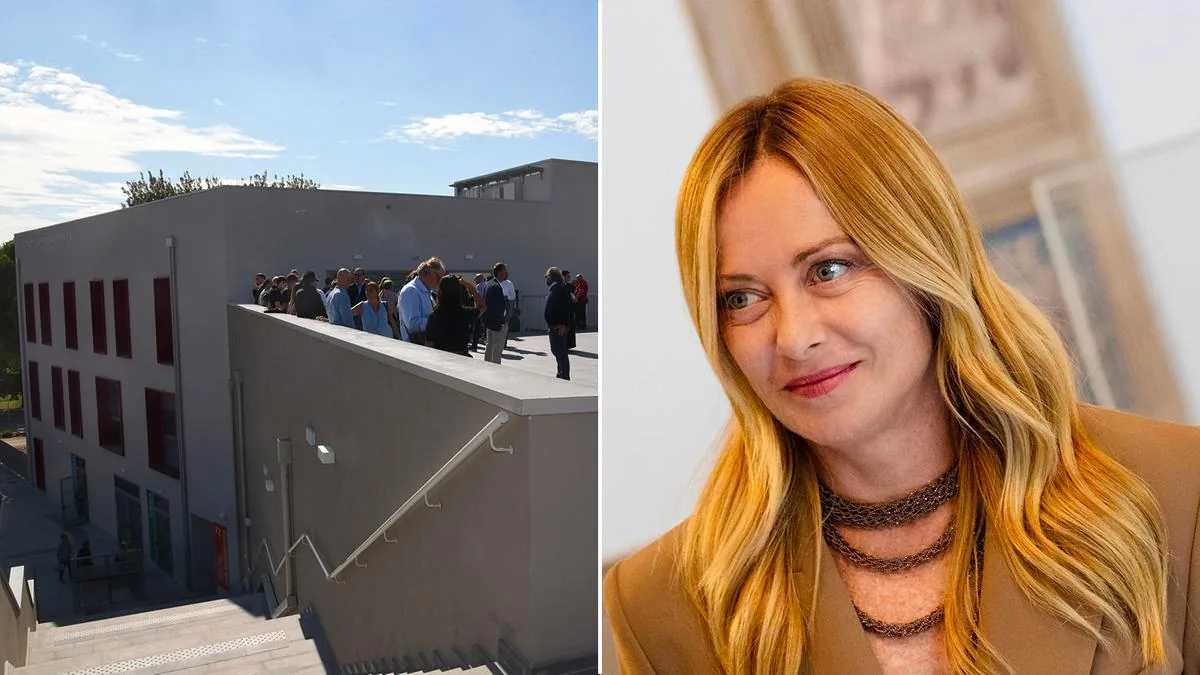 Giorgia Meloni: “Study, learn and dream big”. What the new Maroncelli school is like, the greeting from the pr
