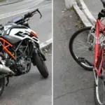 Terrifying accident between motorcycle and bike: 17-year-old in critical condition, 18-year-old seriously injured. They were going to school