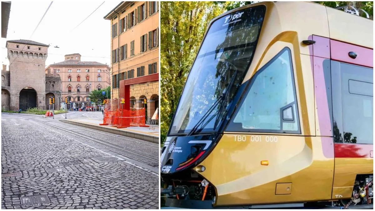 Tram in Bologna, the dismantling phase of the construction sites begins: here is when the two-way streets will return