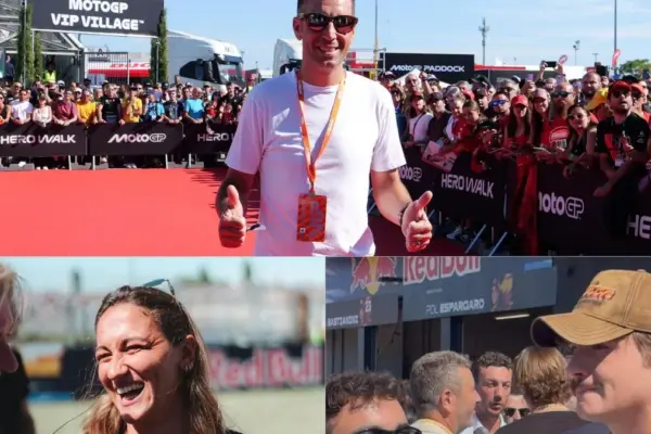 Misano celebrates the new record: 184 thousand at the MotoGp. Olly and Cremonini among the VIPs in the stands