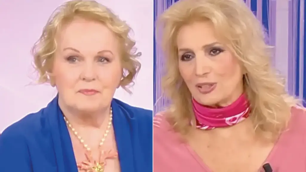 Katia Ricciarelli and Iva Zanicchi guests on the show hosted by Caterina Balivo (video frame from official social channels)