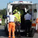 After the accident, he gets up to fill out the CID but then collapses and dies: suspected illness for the driver of the